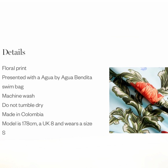 Agua by Agua Bendita Sandalo One Piece Swimsuit Sz L New With Tags - Picture 13 of 16